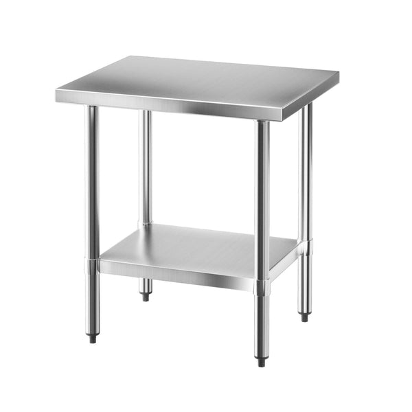 Cefito Stainless Steel Kitchen Bench Work Table 610 x760MM 430 Awezingly
