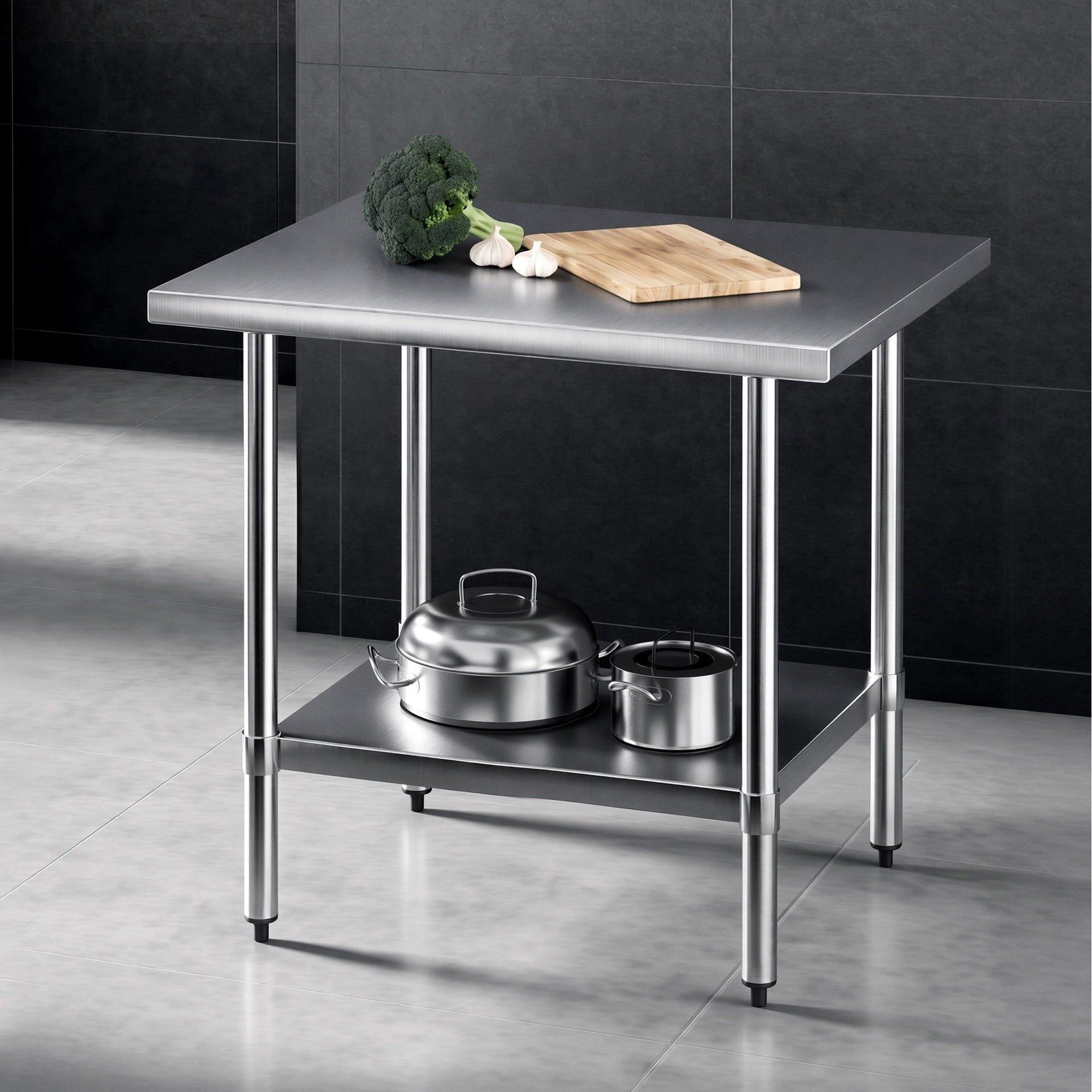 Cefito 914x762mm Stainless Steel Kitchen Bench 430 Cefito