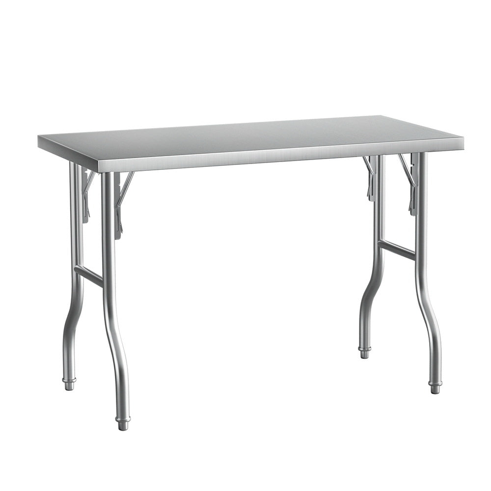 Cefito Stainless Steel Kitchen Benches Work Bench Food Foldable 430 Does not apply