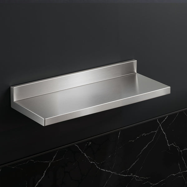 Cefito 610 x 220mm 430 Stainless Steel L-Shaped Kitchen Wall Shelf Awezingly
