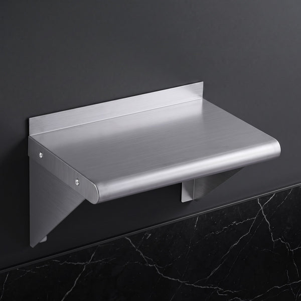 Cefito 410 x 250mm 430 Stainless Steel Compact Kitchen Wall Shelf Awezingly