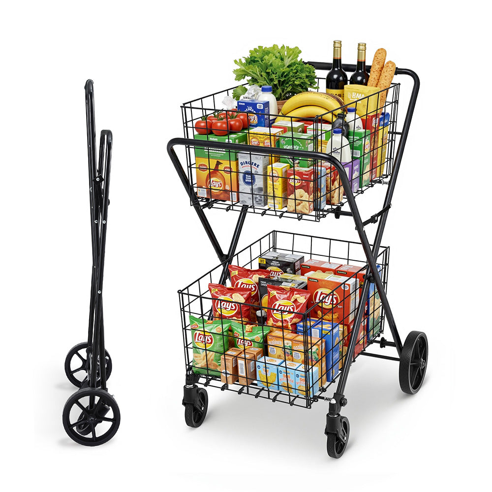 Emajin Foldable Shopping Trolley Cart Awezingly