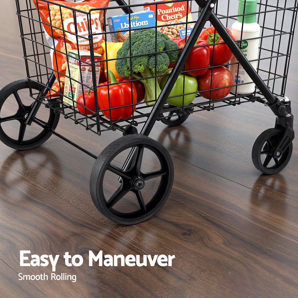 Emajin Foldable Shopping Trolley Cart Awezingly