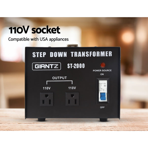 Giantz 2000 Watt Step Down Transformer Awezingly