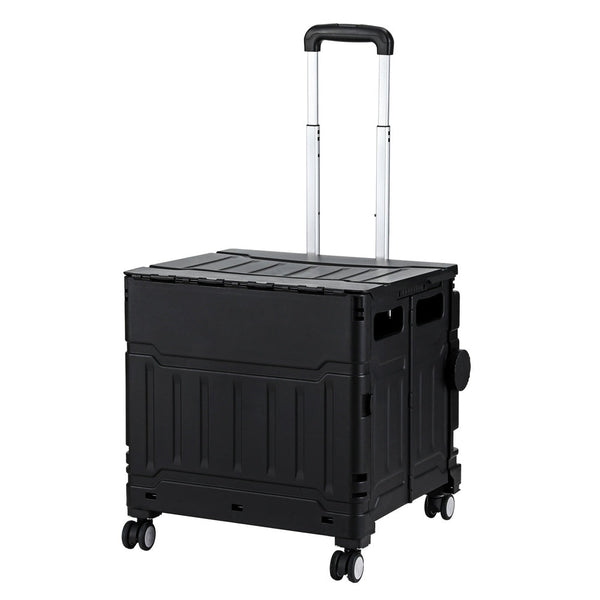 Emajin Shopping Trolley Cart 75L Foldable Black Emajin