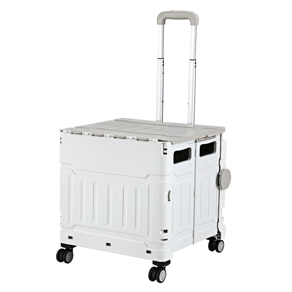 Emajin Shopping Trolley Cart 75L Foldable White Emajin