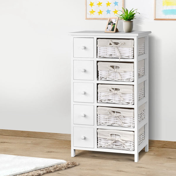 Artiss 5 Chest of Drawers with 5 Baskets - MAY Artiss