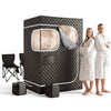 Devanti Portable Steam Sauna Tent 2 Person 1000W 3L Steamer Home SPA 60Min Timer