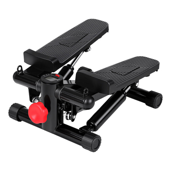 Everfit Mini Stepper with Resistance Rope Aerobic for Exercise Compact Home Workout Black Awezingly