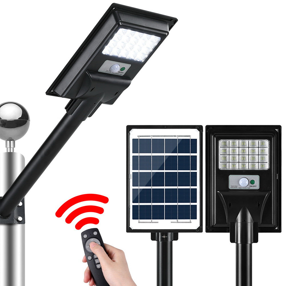 Leier 80 LED Solar Street Light Flood Motion Sensor Remote Leier