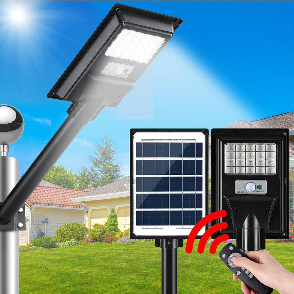 Leier 80 LED Solar Street Light Flood Motion Sensor Remote Leier