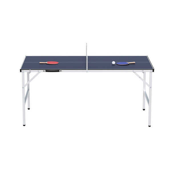 Everfit Table Tennis Ping Pong Table Portable Foldable Family Game Home Indoor Everfit