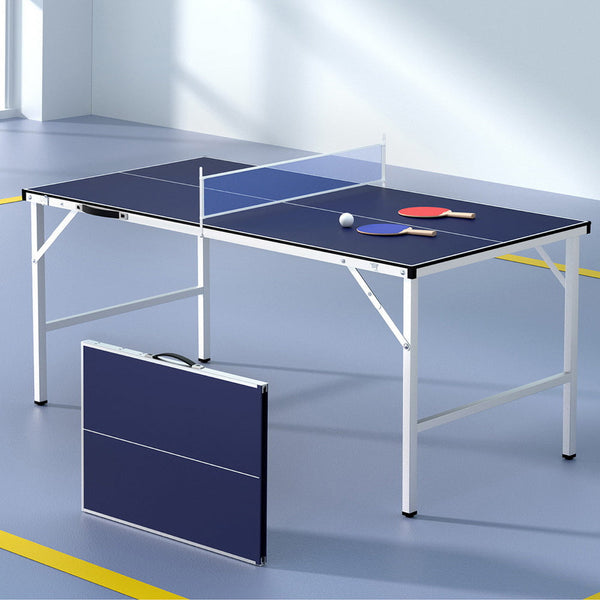 Everfit Table Tennis Ping Pong Table Portable Foldable Family Game Home Indoor Everfit