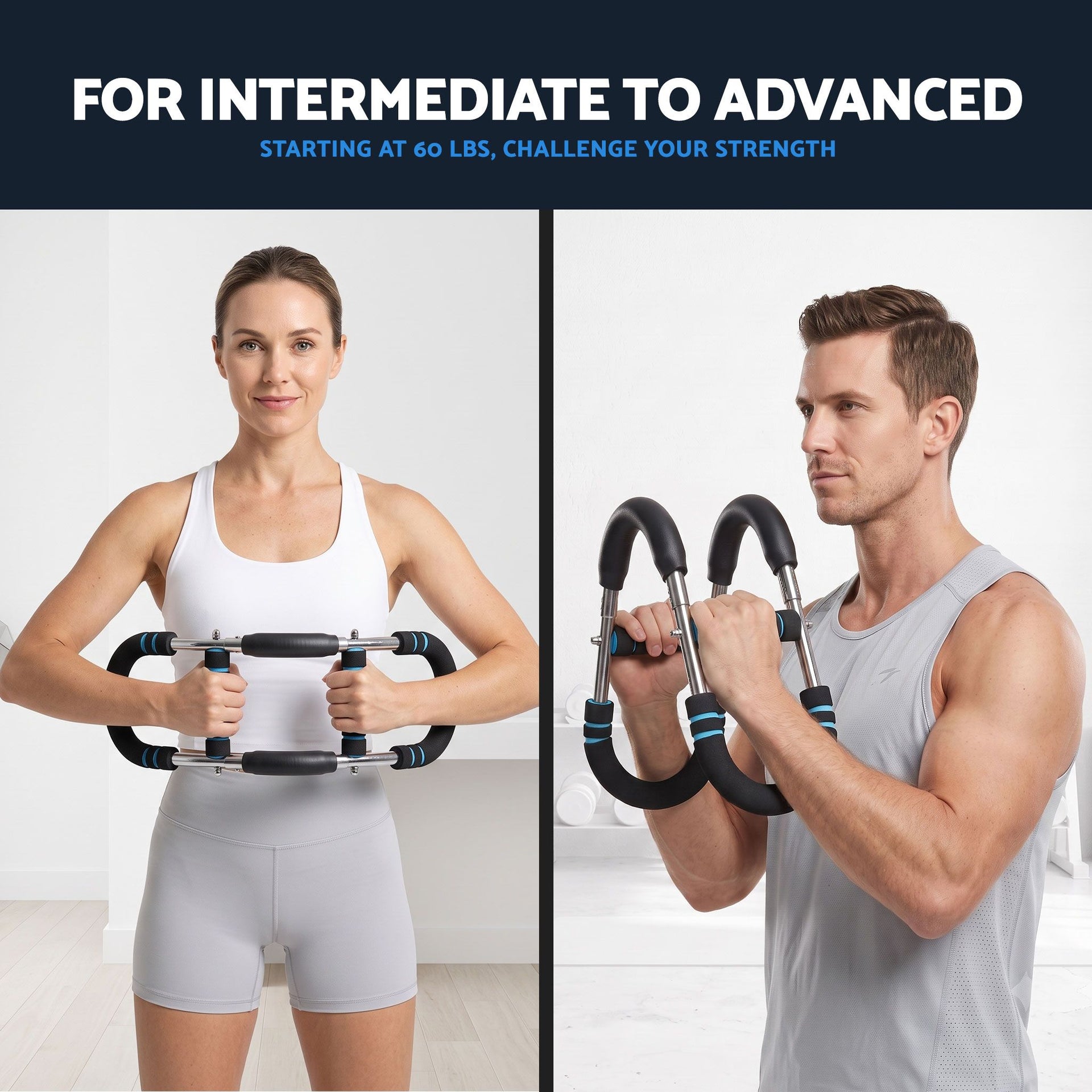 Everfit Twister Arm Exerciser 60-90lb Adjustable Chest Workout Equipment Home Gym Fitness Awezingly