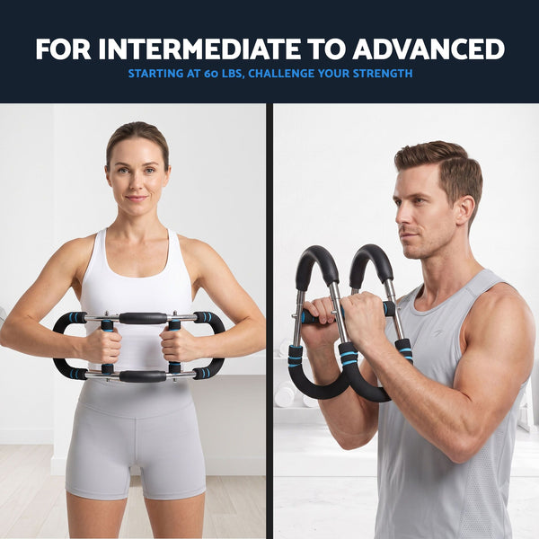 Everfit Twister Arm Exerciser 60-90lb Adjustable Chest Workout Equipment Home Gym Fitness Awezingly