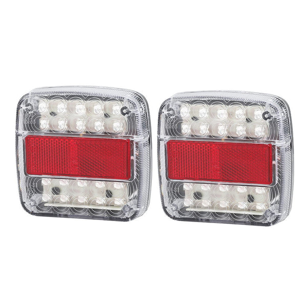 Giantz Pair 26 LED Tail Lights Stop Reverse Indicator 12V Ute Trailer Truck Giantz