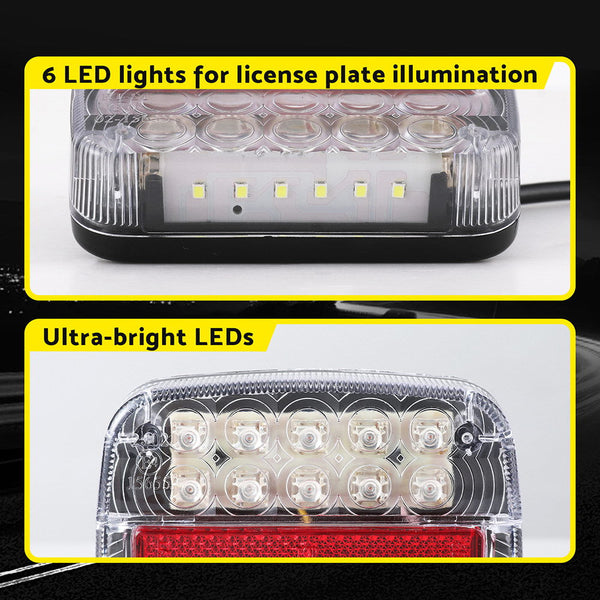 Giantz Pair 26 LED Tail Lights Stop Reverse Indicator 12V Ute Trailer Truck Giantz