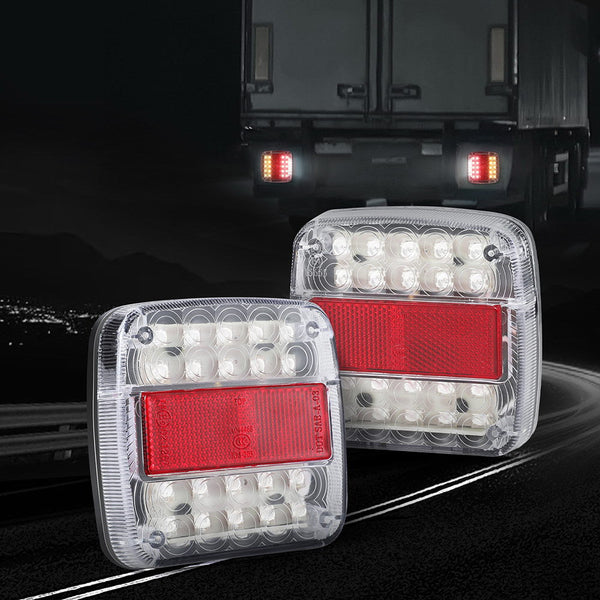 Giantz Pair 26 LED Tail Lights Stop Reverse Indicator 12V Ute Trailer Truck Giantz