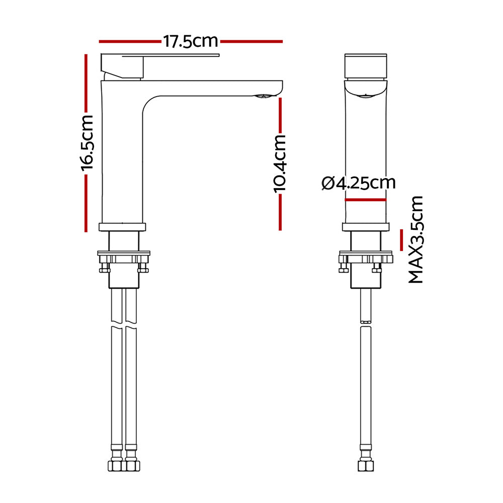 Cefito Bathroom Basin Mixer Tap Brass Faucet Vanity Laundry Sink Chrome Awezingly