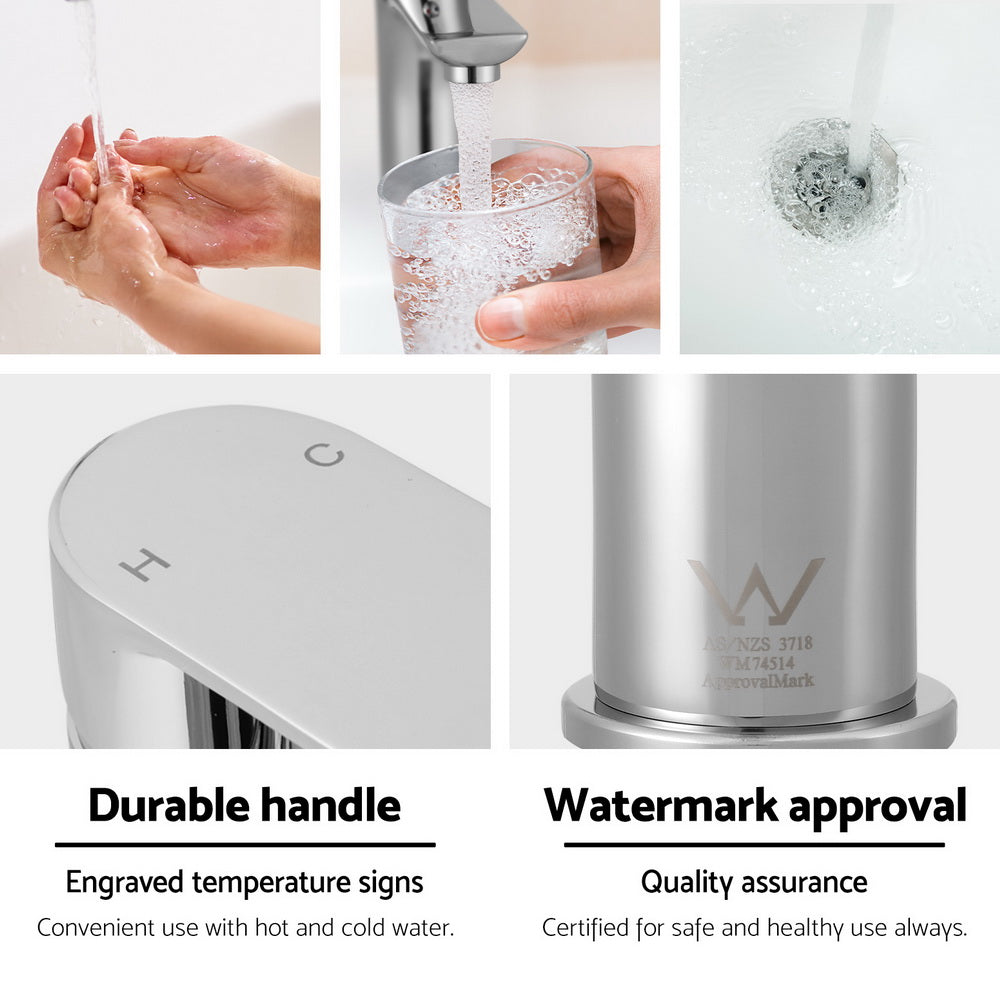 Cefito Bathroom Basin Mixer Tap Brass Faucet Vanity Laundry Sink Chrome Awezingly