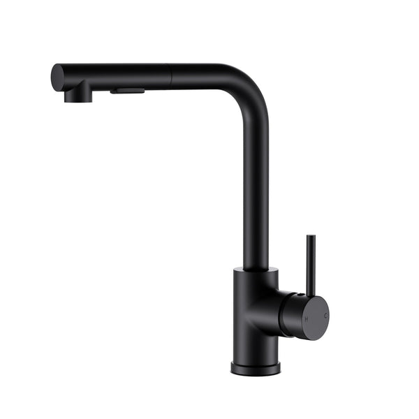 Cefito Kitchen Mixer Tap Pull Out Rectangle 2 Mode Sink Basin Faucet Swivel WELS Black Awezingly