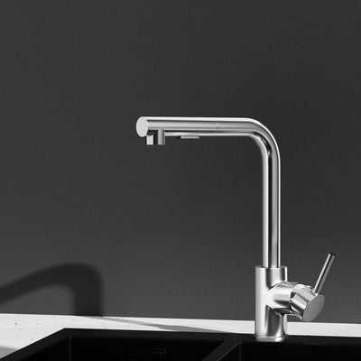 Cefito Kitchen Mixer Tap Pull Out Rectangle 2 Mode Sink Basin Faucet Swivel WELS Chrome