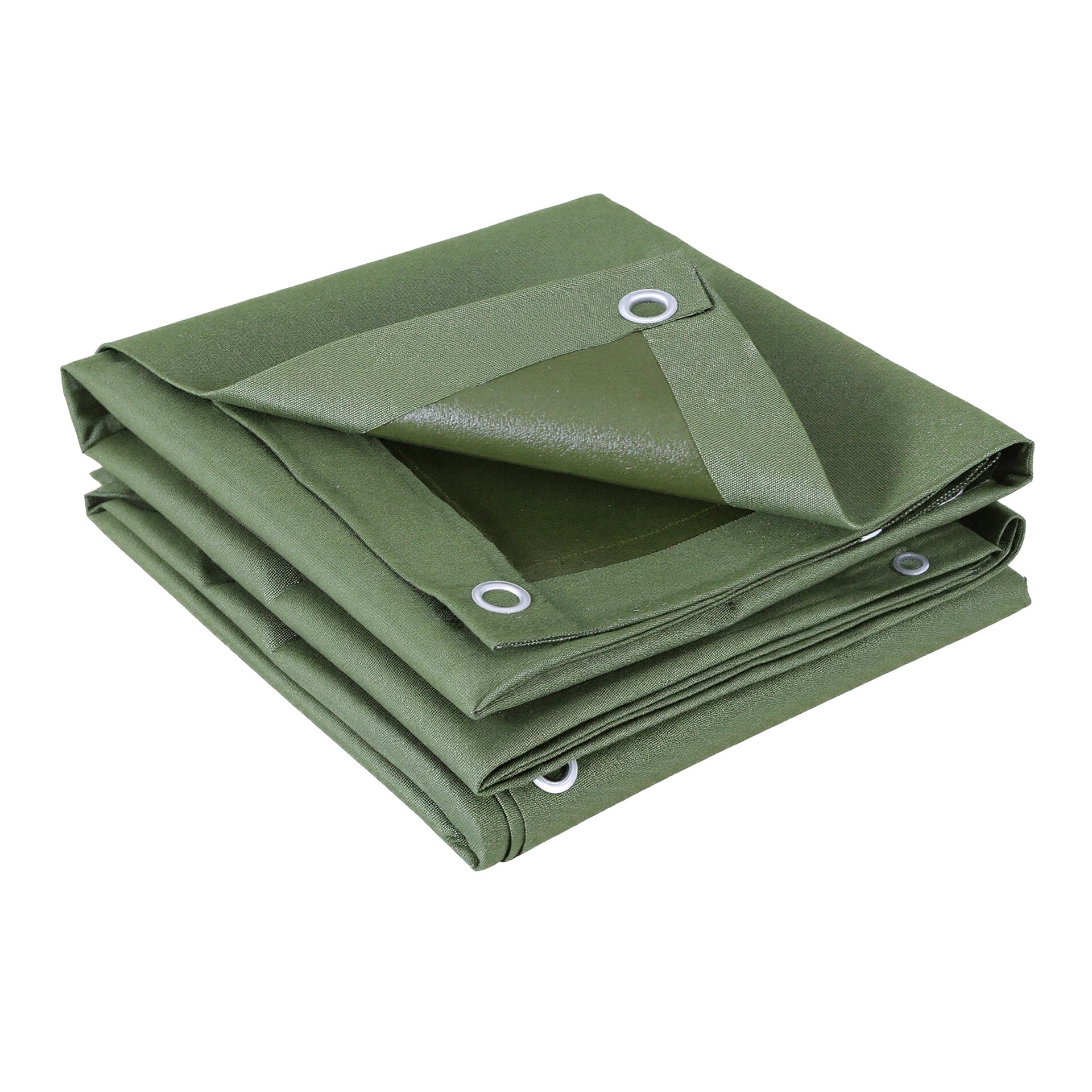 Instahut 3x4m Tarp Tarpaulin 600GSM Camping Canvas Heavy Duty Water Resistant Awezingly