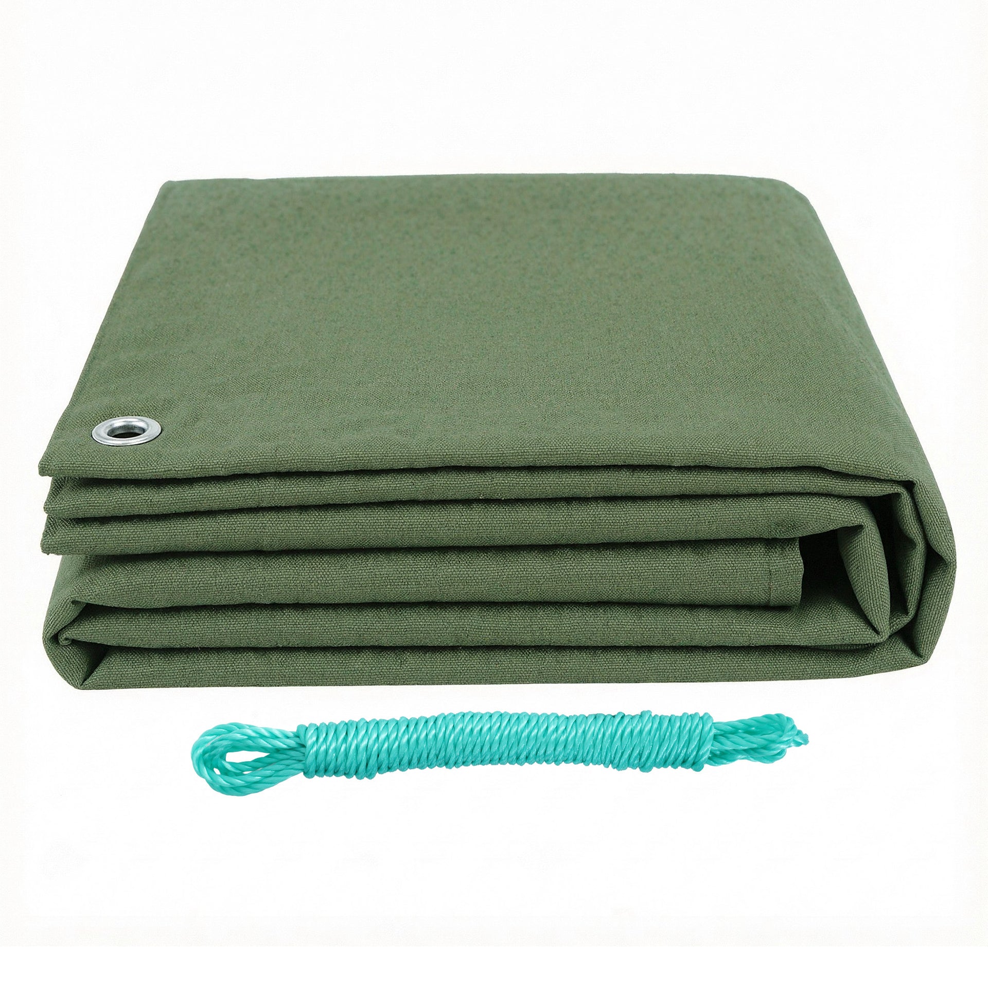Instahut 3x4m Tarp Tarpaulin 600GSM Camping Canvas Heavy Duty Water Resistant Awezingly