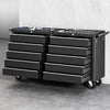 Giantz Tool Chest Trolley 10 Drawers Toolbox Storage Black