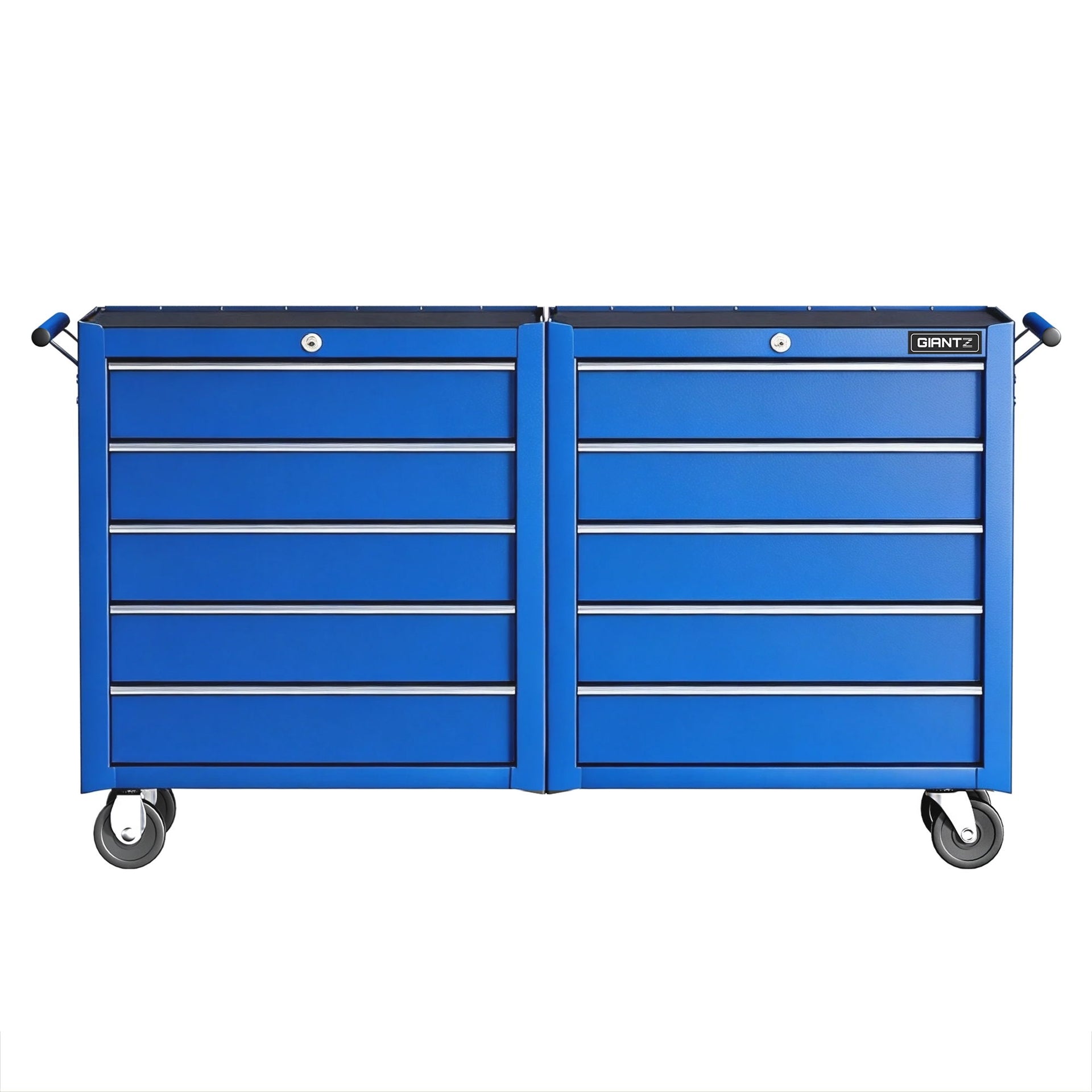 Giantz Tool Chest Trolley 10 Drawers Toolbox Storage Blue Awezingly