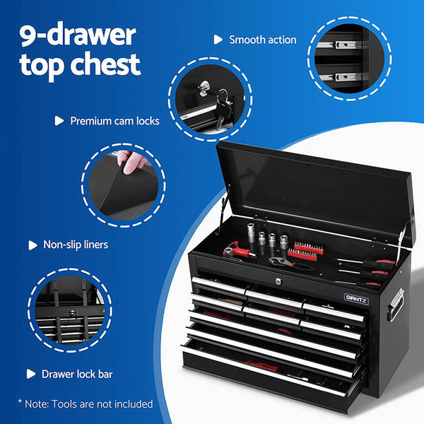 Giantz Tool Chest Trolley 12 Drawers Storage Cabinet Toolbox Awezingly