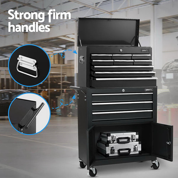 Giantz Tool Chest Trolley 12 Drawers Storage Cabinet Toolbox Awezingly