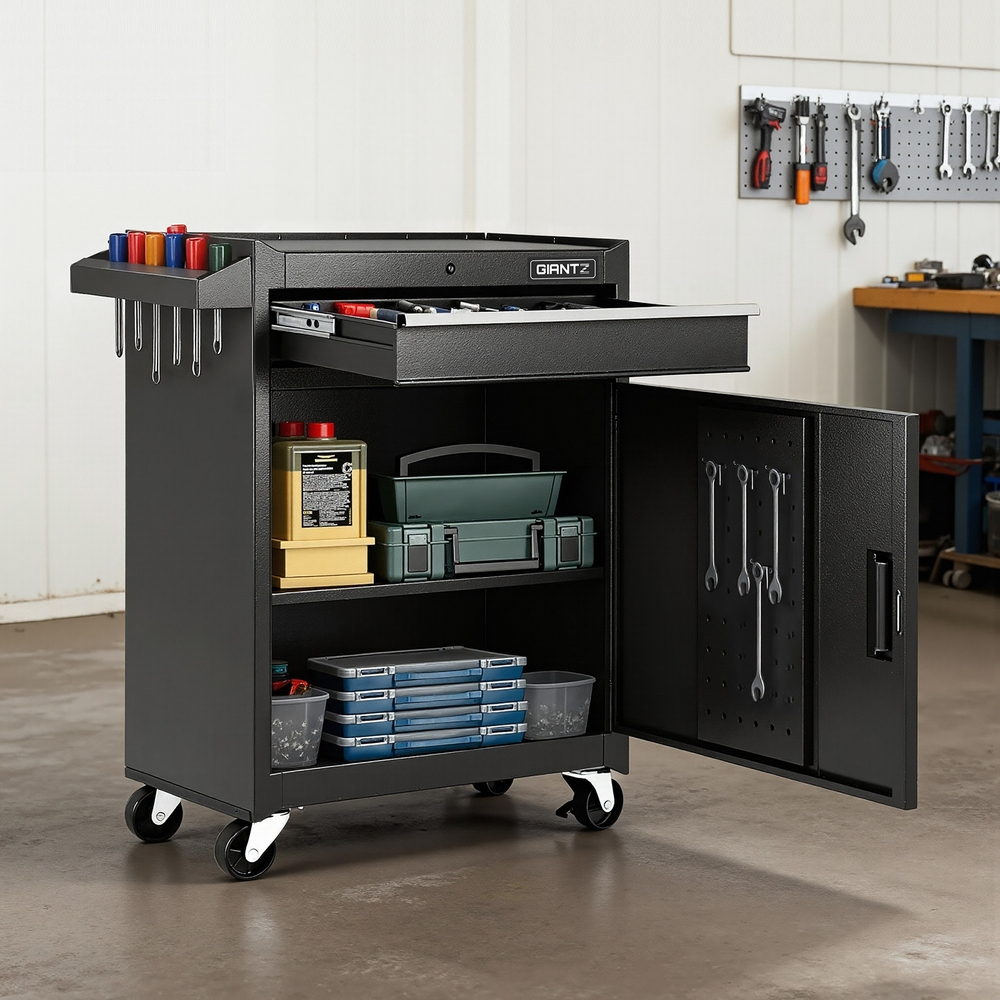 Giantz Tool Chest Trolley Cabinet Rolling Toolbox Garage Storage Tools organizer Awezingly