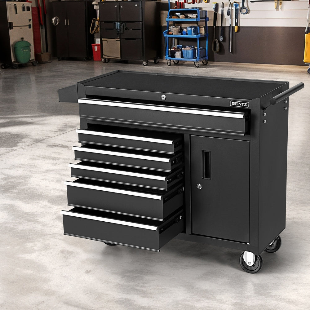 Giantz 6 Drawer Tool Box Chest Cabinet Toolbox Storage Garage Organiser Wheels Giantz