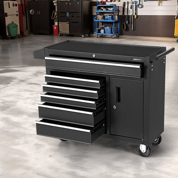 Giantz 6 Drawer Tool Box Chest Cabinet Toolbox Storage Garage Organiser Wheels Giantz