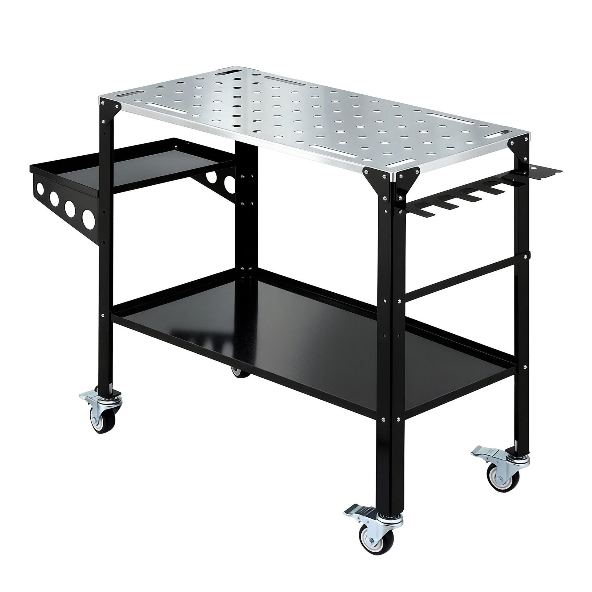 Giantz Welding Table Cart with Tool Storage 130KG Capacity Mobile Workstation Awezingly