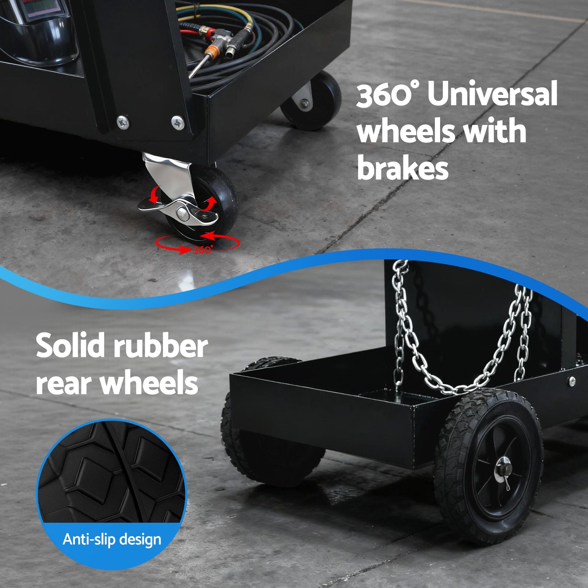 Giantz Welding Trolley Cart Welder MIG TIG ARC MMA Welder Plasma Cutter Storage Awezingly