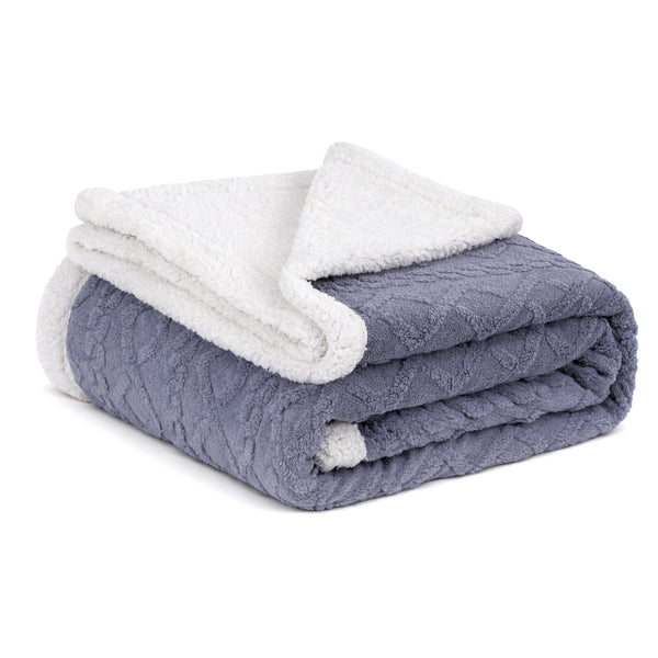 Giselle 152x203cm Throw Blanket Double-Sided Fleece Lightweight For Sofa Couch Bed Queen Awezingly