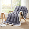 Giselle 203x230cm Throw Blanket Double-Sided Fleece Lightweight For Sofa Couch Bed