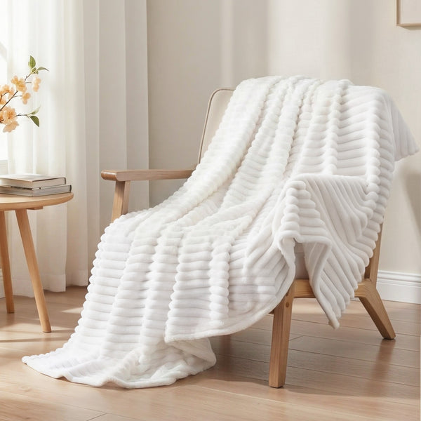 Giselle 127x152cm Throw Blanket Fleece Soft Lightweight Cozy Sofa Couch Bed Throw Awezingly