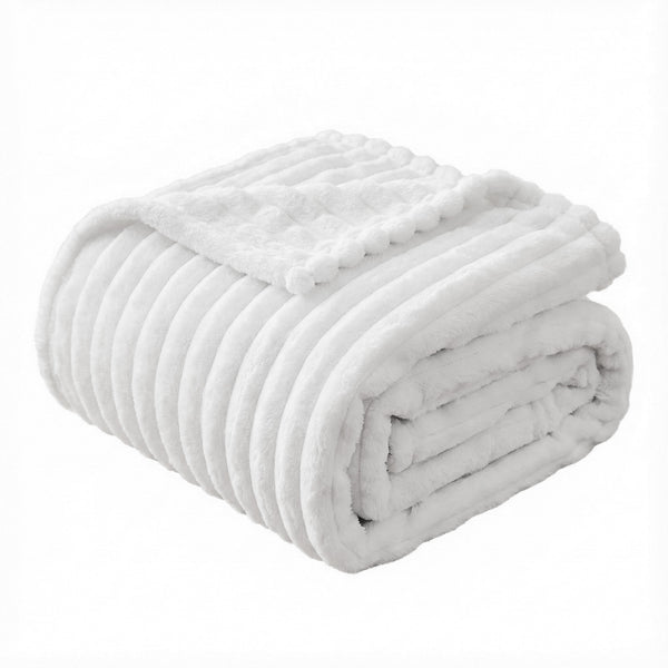 Giselle 152x203cm Throw Blanket Queen Fleece Lightweight Cozy Sofa Couch Bed Throw Awezingly