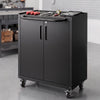 Giantz Rolling Tool Cabinet Heavy-Duty Storage Cabinet Adjustable Shelf Black
