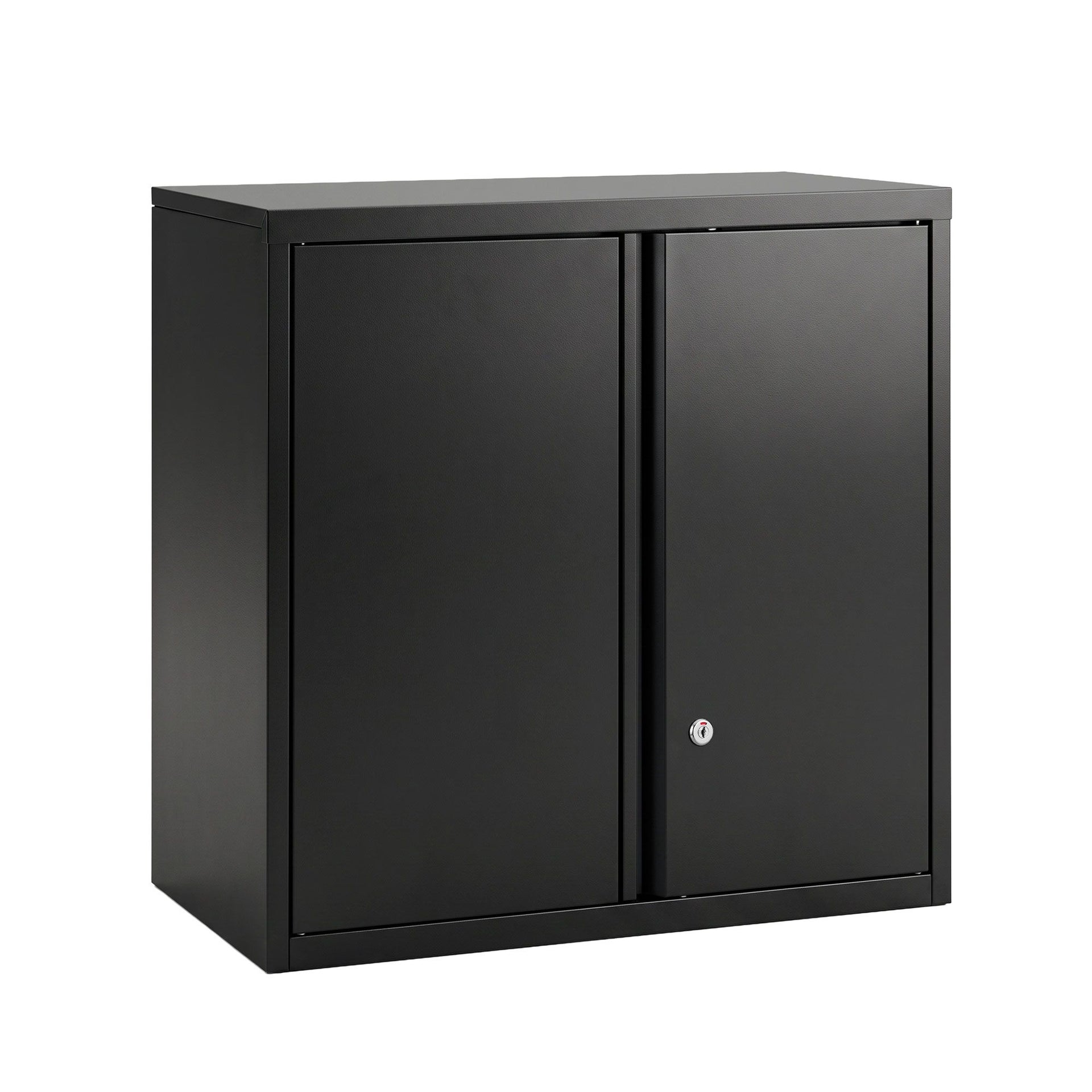 Giantz Steel Tool Cabinet Wall Mount Adjustable Shelf Garage Storage Lockable Black Awezingly