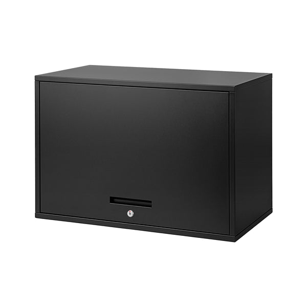 Giantz Wall Mount Steel Tool Cabinet Garage Storage Box Lockable Overhead Shelf Black Awezingly