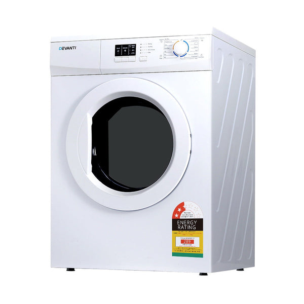 Devanti 7kg Vented Tumble Dryer - White Devanti