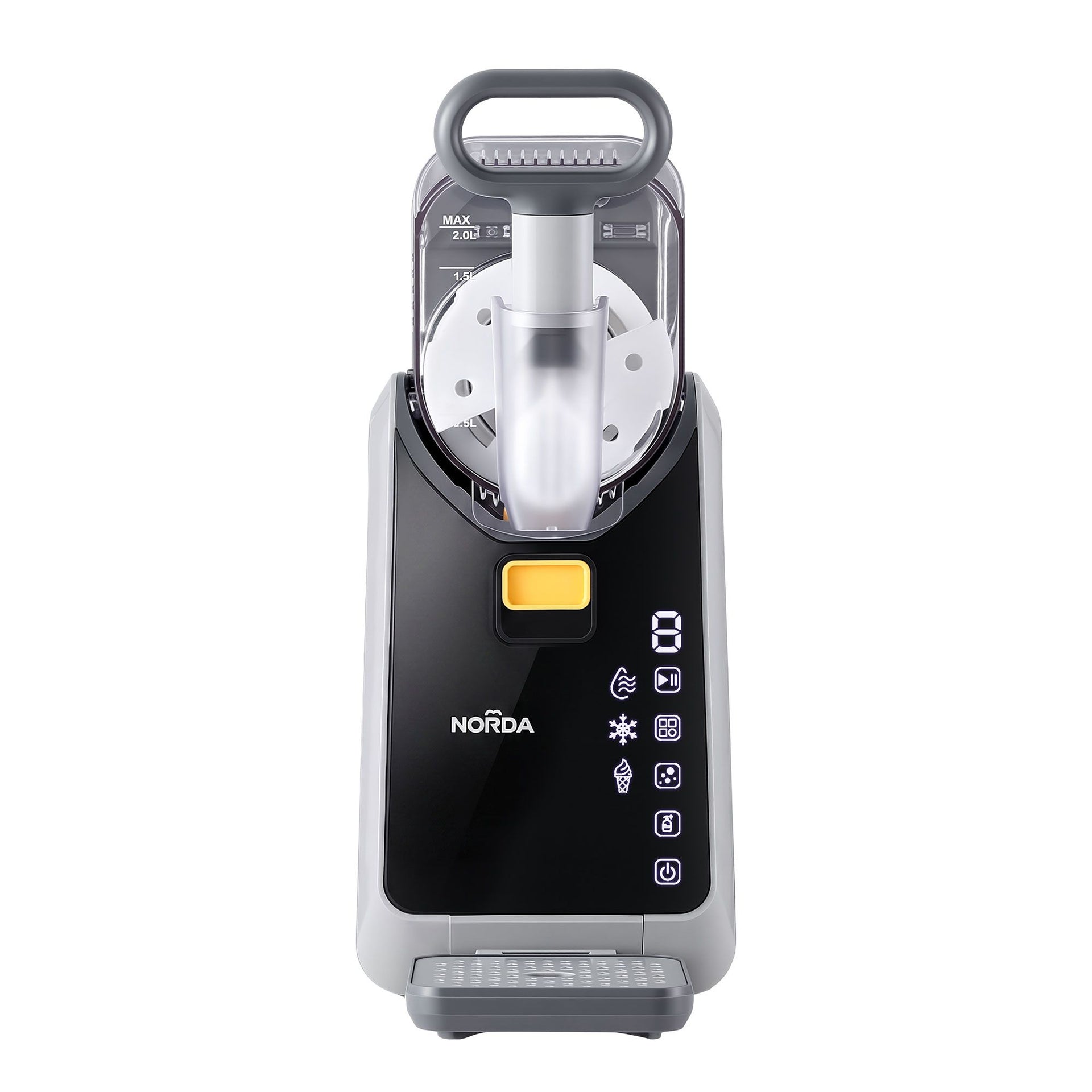 NORDA 2L Slushie Machine Frozen Drink Maker Slushy Ice Cream Maker No Ice Compressor Touchscreen for Home BBQ Party Awezingly