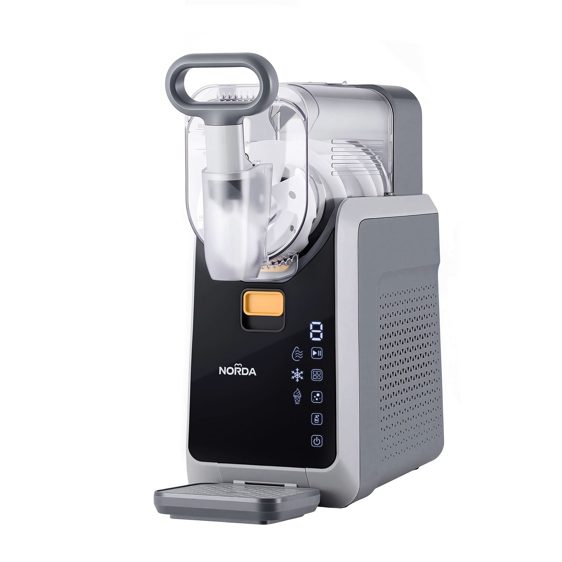 NORDA 2L Slushie Machine Frozen Drink Maker Slushy Ice Cream Maker No Ice Compressor Touchscreen for Home BBQ Party Awezingly