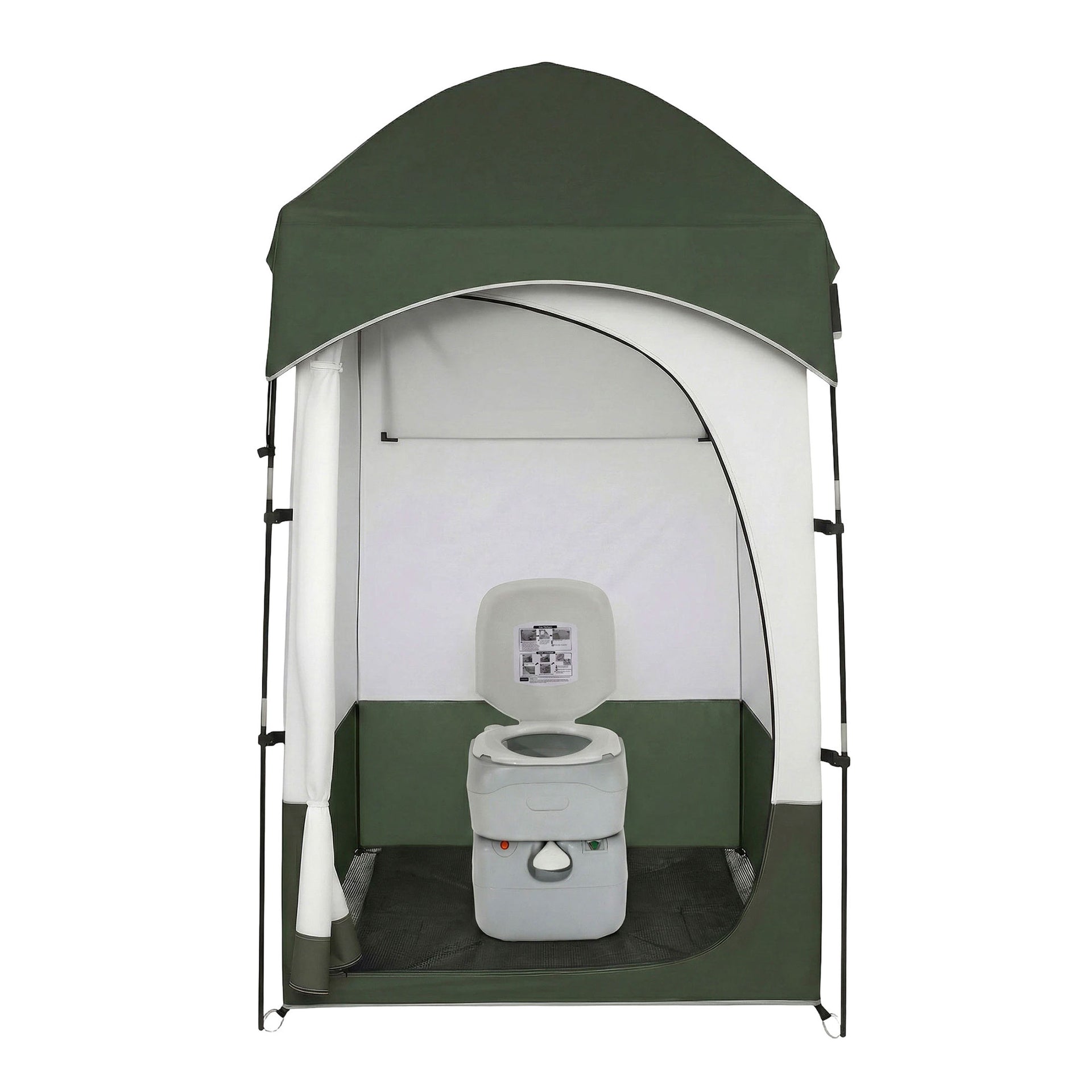 Weisshorn 22L Portable Camping Toilet Shower Tent Changing Room Outdoor Loo Set Awezingly