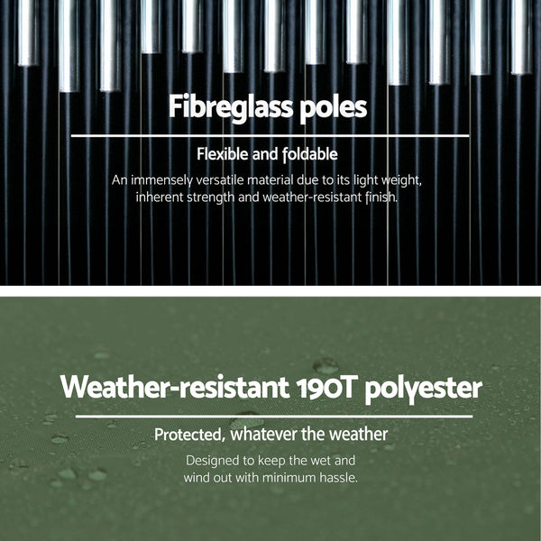 Weisshorn 22L Portable Camping Toilet Shower Tent Changing Room Outdoor Loo Set Awezingly