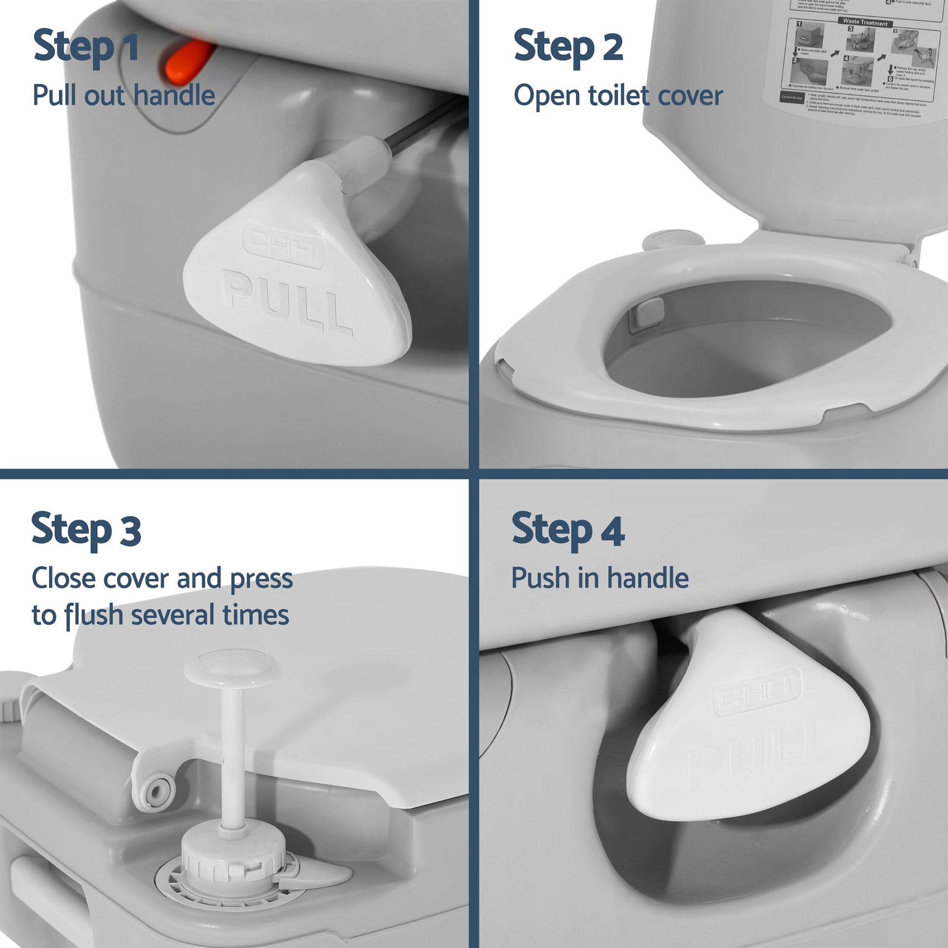 Weisshorn 22L Portable Camping Toilet Shower Tent Changing Room Outdoor Loo Set Awezingly